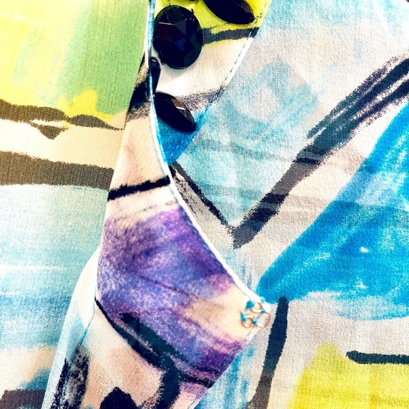 3 Womens Laura Ashley petite dress blouses. - Picture 10 of 16